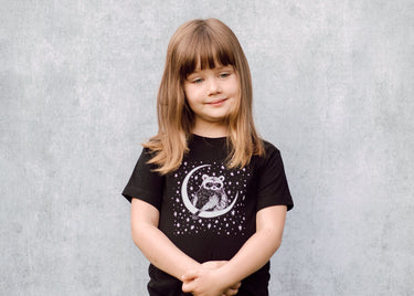 Raccoon and Moon Kids T-Shirt