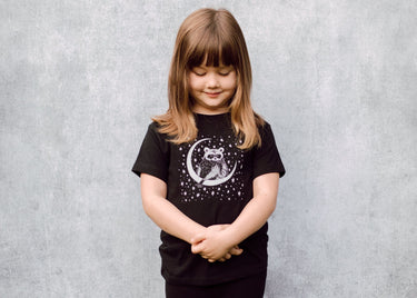 Raccoon and Moon Kids T-Shirt